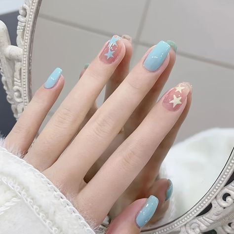 Faster shipping. Better service,Amazon,Tiktok,AliExpress Nails Short Cute, Full Nail Tips, Unique Manicure, Nail Decals Diy, Manicure Designs, Short Fake Nails, Nagel Tips, Manicure Diy, Nail Type