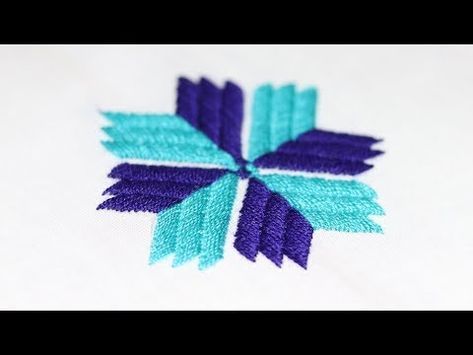 How to Make Phulkari Stitch | Hand Embroidery Tutorial | DiyRoll - YouTube Fulkari Embroidery Motifs, Fulkari Embroidery Designs, Phulkari Embroidery Designs Pattern, Pakistani Embroidery, Balochi Dresses, Embroidery Video, Stem Stitch, Phulkari Embroidery, Embroidery Stitches Beginner