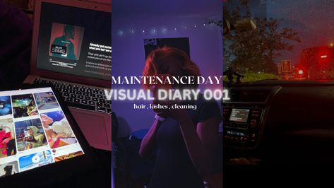 Visual Diary Instagram, Gem Lashes, Aesthetic Thumbnail Youtube, Maintenance Day, Aesthetic Thumbnail, Youtube Goals, Small Youtuber, Yt Thumbnail, Youtube Setup