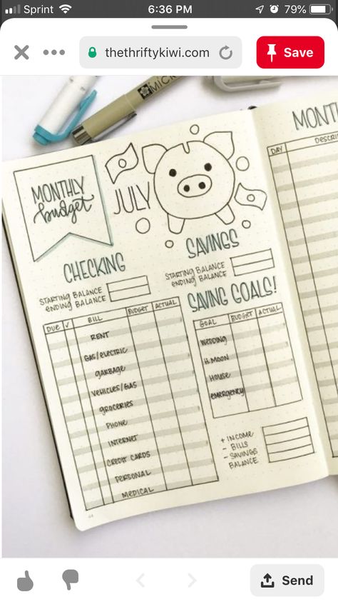 Bullet Journal Finance Tracker, Inspirasi Jurnal, Notesbog Design, Bullet Journal Savings, Bullet Journal Budget, Finance Bullet Journal, Budgeting 101, Bullet Journal Tracker, Bullet Journal Notebook