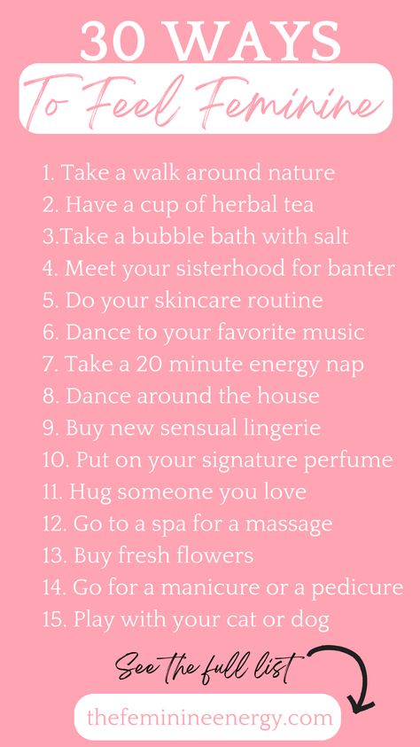 There are a few amazing things you can do that will instantly calm your nervous system, help you get out of your mind and into your body, shift your energy and embody your feminine energy. How To Raise Feminine Energy, 30 Day Feminine Energy Challenge, Feminine Skin Care, Feminine Energy Self Care, Feminine Energy Tips, Feminine Radiance, Princess Energy, Calm Your Nervous System, Feminine Things