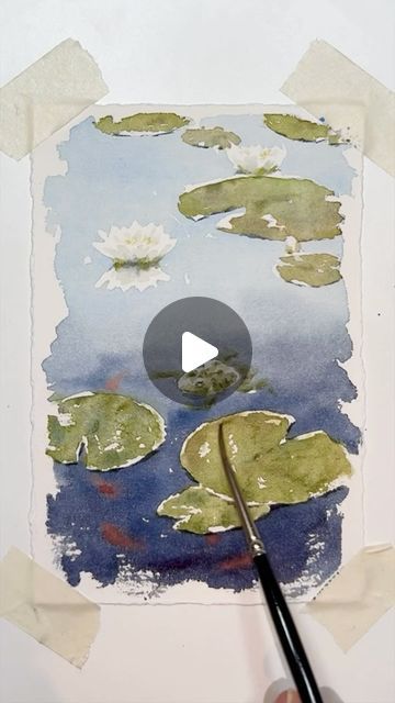 Rebecca Rogers on Instagram: "Trying to get the transition right from the reflective water surface further away to the closer part you can see into the depths of.   #watercolourpractice #watercolorsketch #paintingprocess #artreel #watercolor" Reflections Watercolor, Watercolor Reflections In Water, Janet Rogers Watercolors, Water Surface, Watercolor Painting Techniques, Watercolor Sketch, Painting Process, Painting Techniques, Watercolor Painting