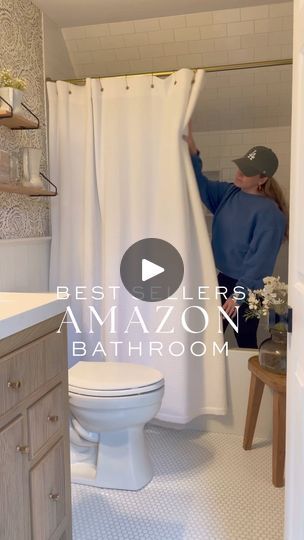 269K views · 1.1K reactions | Amazon bathroom best sellers! SHOP👉 https://amzn.markable.ai/FMEnWe5G  affiliate link | Sherri Calnan Home Sherri Calnan, White Shower Curtain Bathroom, Bathroom Finds, Bathroom Bench, Amazon Bathroom, Home Finds, White Shower Curtain, Bench Decor, Amazon Home Decor