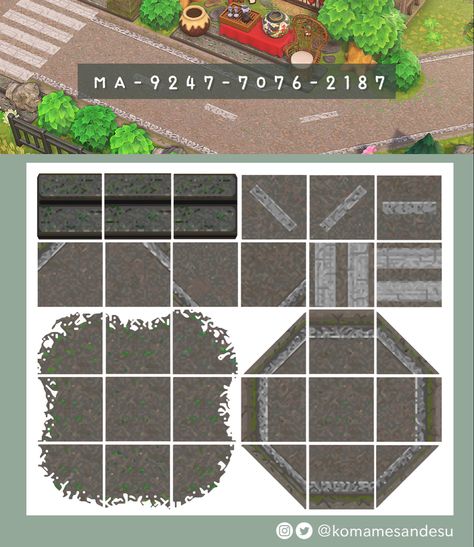 Acnh Custom Road Codes, Acnh Rural Road Design Code, Acnh Old Road Design Code, Road Paths Acnh, Acnh Paths Road, Acnh City Road Design, Acnh City Paths Designs, Acnh Fake Incline Code, Acnh City Road Code