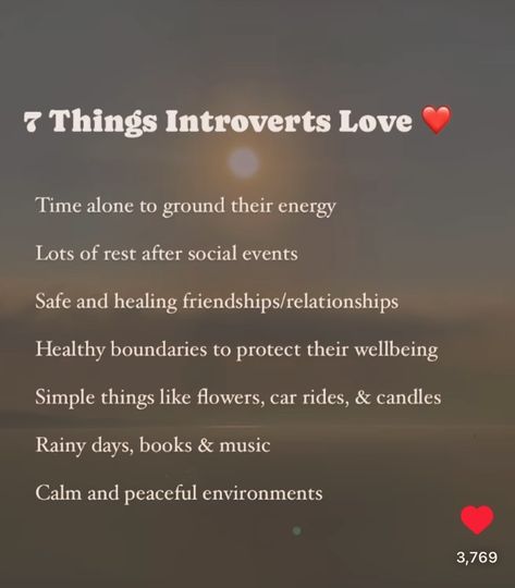 7 Things Introverts Love ❤️ The Quiet Mind - An Introvert’s Journal for Self-Discovery. Available on Amazon. 📔 Quiet Minds The Podcast Now on YouTube 🎧 Links in bio. 🫶 ⁣ ⁣ ⁣ ⁣ ⁣ ⁣ ⁣ ⁣ ⁣ #introverts #introvert #introvertproblems #introvertstruggles Quiet Mind Quotes, Introvert Quotes For Bio, Introverts In Love, Facts About Introverts, Introvert Love, Introvert Problems, Introvert Quotes, Quiet Mind, Love Time