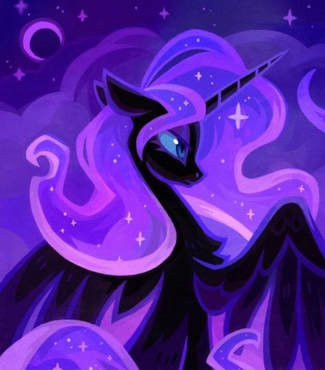 Nightmare Moon, My Little Pony Wallpaper, Catty Noir, Pony Art, My Lil Pony, Mlp Fan Art, Princess Luna, My Little Pony Drawing, My Little Pony Characters