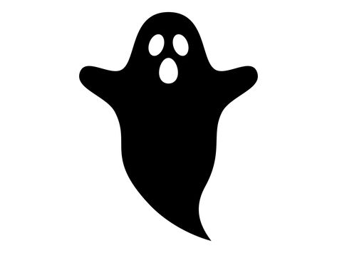 Ghost Stencil, Halloween Pauroso, Tanning Stickers, Ghost Silhouette, Spirit Halloween Costumes, Moldes Halloween, Spirit Ghost, Homemade Stickers, Silhouette Template