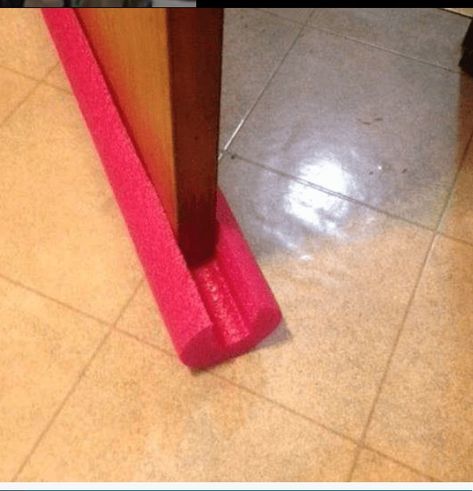 Draft Stopper Diy, Draft Blocker, Door Draft Stopper, Organizational Hacks, Door Draught Stopper, Door Draft, Winter Hacks, Pool Noodle, Draft Stopper