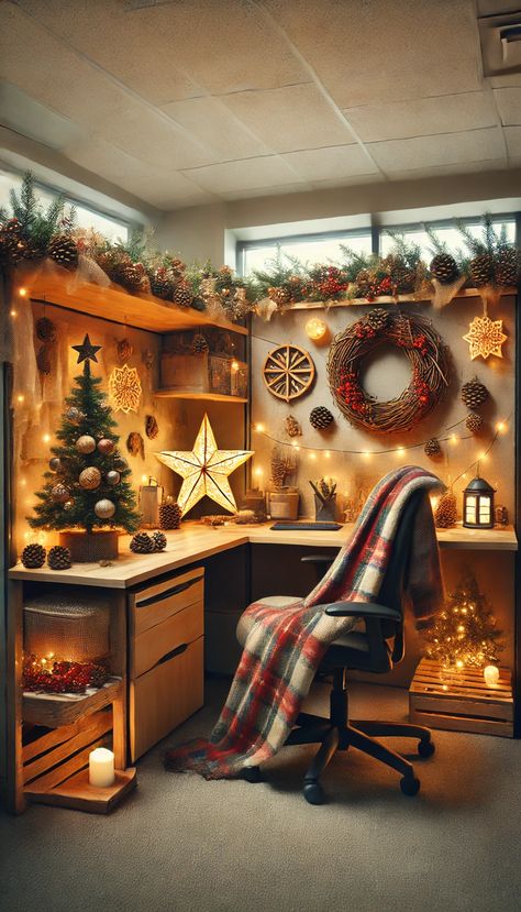 🎄 17+ Brilliant Holiday Cubicle Decorating Ideas That Will WOW Your Office 🎉 Outdoor Christmas Decoration Ideas, Outdoor Decoration Ideas, Christmas Decoration Ideas, Twinkling Lights, Outdoor Christmas Decorations, Outdoor Christmas, Holiday Spirit, Christmas Decoration, Decoration Ideas