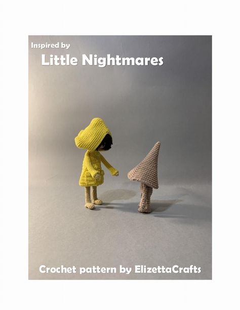 Inspired by Little Nightmares Crochet pattern , Crocheted Fox Pattern, Little Nightmares, Valentines Crochet, Fox Pattern, Red Cap, Vintage Camping, Pooh Bear, Fun Crafts For Kids, Learn To Crochet