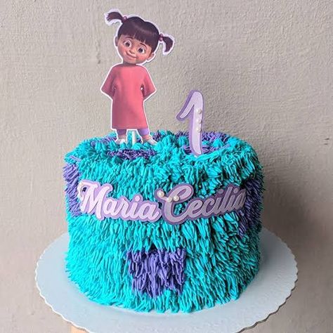 Boo Monsters Inc Cake Ideas, Monsters Inc Boo Cake, Boo Cake Monsters Inc, Monsters Inc 1st Birthday Girl, Monsters Inc Birthday Party Ideas Girl, Monster Inc Cake Ideas, Pastel Monster Inc, Boo Birthday Cake, Boo Monsters Inc Party Ideas