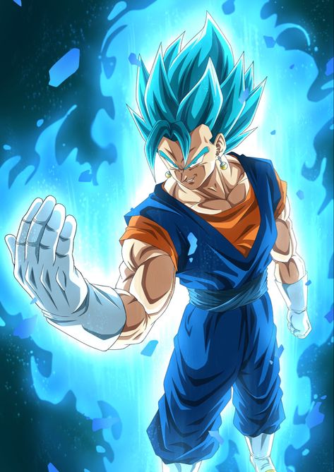 Dc Comics Wallpaper Iphone, Vegito Ssj Blue, Db Legends, Gogeta And Vegito, Dokkan Battle, Drawing Superheroes, Dragon Ball Wallpaper Iphone, Blue Aura, Dragon Ball Painting