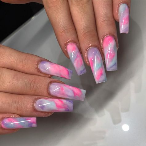 Ty Dye Nails, Pink Tye Dye Nails, Black Tie Dye Nails, The Dye Nails, Tye Dye Nail Designs, Tye Dye Patterns Diy, Tye Dye Nails, Toes Ideas, Girly Nails