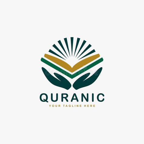 Quran logo design vector. Text of islam illustration symbol. Arabic ornament vec #Sponsored , #affiliate, #PAID, #design, #Quran, #logo, #vector Quran Logo Design, Quran Icon, Quran Logo, Islam Illustration, Dark Green App Icons, Arabic Ornament, Ornament Vector, Become A Photographer, Modern Logo Design