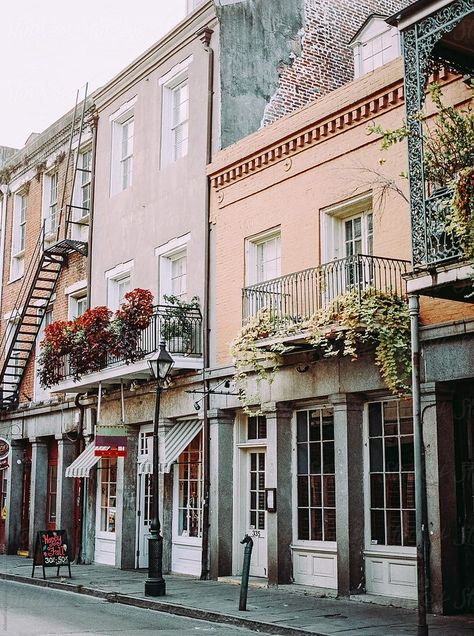 historic buildings in the french quarter in new orleans, usa | kristen curette & daemaine hines for stocksy New Orleans French Quarter, The French Quarter, French Quarter, Perfect Image, Historic Buildings, Us Images, Old Houses, New Orleans, Design Elements