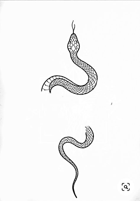 Snake Wrapped Around Drawing, Purple Snake Tattoo, Snake Tattoo Outline, Simple Snake Tattoo, Job Tattoo, B Tattoos, New Tattoo Styles, 777 Tattoo, Tattoo Off