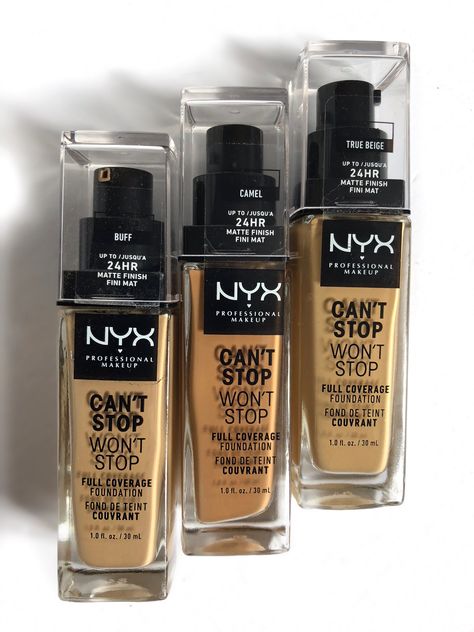 Nyx Foundation, Cant Stop Wont Stop, Affordable Makeup Brands, Waterproof Foundation, Milani Cosmetics, Natural Face Skin Care, Makeup Deals, Nyx Makeup, Can't Stop Won't Stop