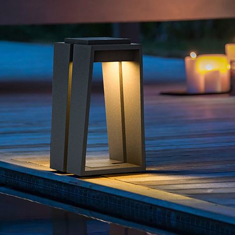 "Modern Solar LED Outdoor Fence Post Lights Garden Lights Pillar Light Landscape Lighting Backyard Pathway Lights Waterproof Post Lantern" Solar Outdoor Lights, Solar Lights Outdoor, Garden Lamp, Pillar Lights, Outdoor Lighting Landscape, Lantern Post, Outdoor Floor Lamps, Solar Lamp, Outdoor Lights