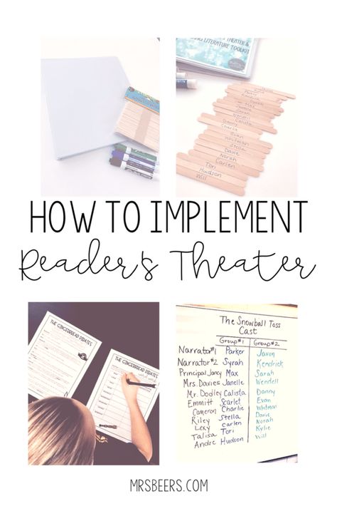 How to Implement Reader’s Theater Readers Theatre, Readers Theater Scripts, Reader's Theater, Arts Classroom, Readers Theater, Middle School Language Arts, Language Arts Classroom, Ela Activities, Upper Elementary Classroom