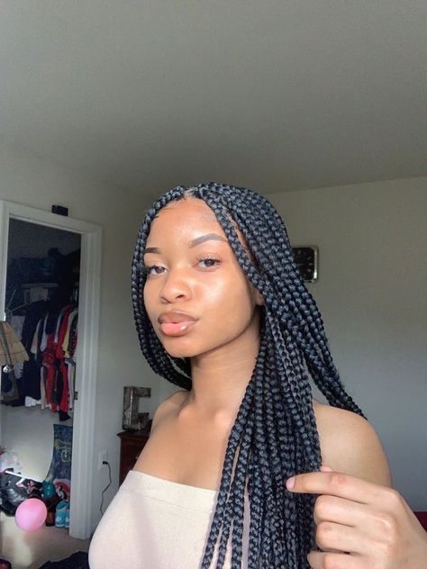 SheSoBoujiee ❥ Long Box Braids, Hair Kids, Box Braids Styling, Girls Hairstyles Braids, Braids For Black Women, African Braids Hairstyles, Braided Hairstyles For Black Women, Braided Hairstyles Easy, Long Braids