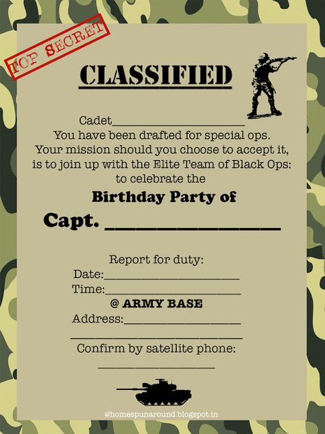 Army Theme Birthday Party Invitations, Army Party Invitations, Army Birthday Invitations, Army Themed Birthday Party, Military Themed Birthday Party, Military Party Ideas, Army Theme Birthday Party, Military Birthday Party Ideas, Military Themed Party