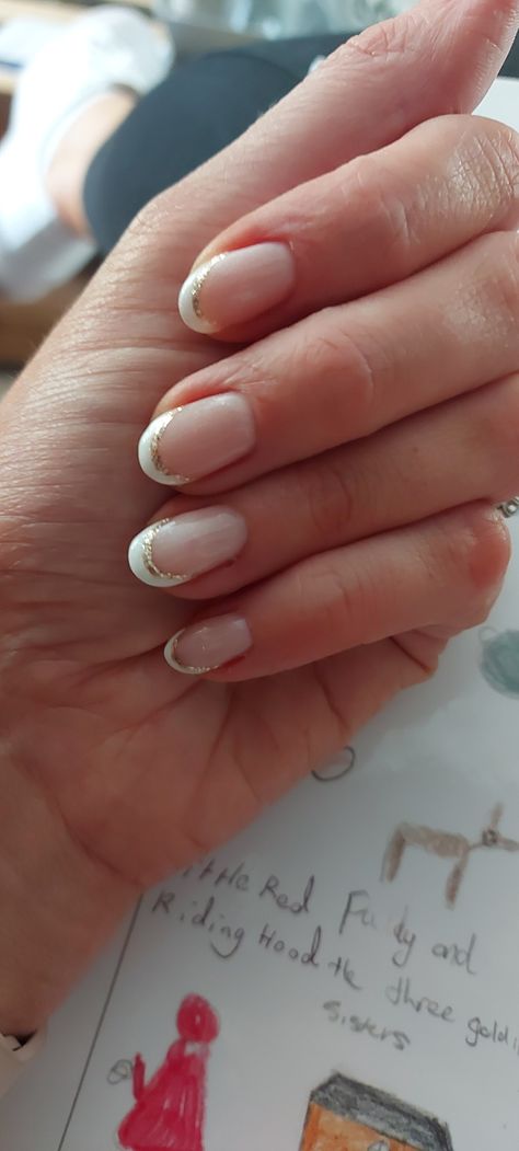 Gel nail polish neutral nail French manicure French Polish With A Twist, French Nails With A Twist, French Manicure With A Twist, French Polish, Classic French Manicure, Neutral Nails, Wedding Beauty, French Manicure, French Nails