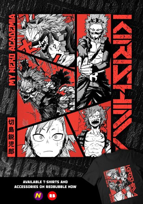 My Hero Academia manga panel series by Respestyle Kirishima Manga, Bnha Manga, Kirishima My Hero Academia, Gaming Banner, Anime Tshirt, Hero Wallpaper, Manga Covers, Japanese Animation, Comic Panels