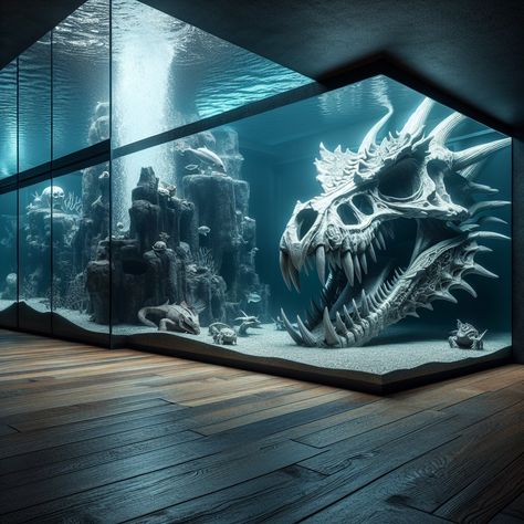 🌟✨ Introducing the Dragon Imitation Skull Model - Large! ✨🌟 Turn your aquarium or reptile terrarium into a mysterious underwater kingdom with our intricately detailed Dragon Imitation Skull Model, now available for just $34.99! 🐉🏞️ Crafted from durable materials, this stunning piece not only elevates your tank’s aesthetic appeal but also offers the perfect hiding spot for your fish and reptiles. 🐠🦎 Explore a world of creativity and elegance with this magical addition! Visit us at AquariumB... Scary Aquarium, Dinosaur Aquarium, Skull Aquarium, Creative Fish Tank, 1950s Architecture, Fossil Display, Large Aquarium, Underwater Kingdom, Skull Model