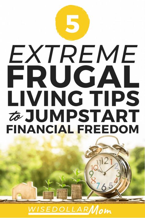 Think you've tried everything to live a frugal lifestyle and save money? These five extreme frugal living tips will help you jumpstart your way toward financial freedom. Click through for five life-saving money hacks for when your budget is super tight! #frugal #frugalliving #savemoney #moneyhacks Extreme Frugality, Living Below Your Means, Household Expenses, Money Frugal, Frugal Lifestyle, Thrifty Living, Saving Money Budget, Budget Saving, Frugal Meals