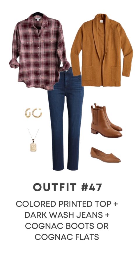 Case Worker, Nursing Friendly Outfits, Cognac Flats, Cognac Boots, Boots Cognac, Kick Flare Jeans, Outfit Plan, Wardrobe Planning, Hoops Gold