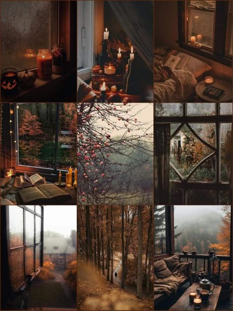 Autumn Gothic Aesthetic, Moody Autumn Aesthetic, Moody Fall Aesthetic, Autumn Lockscreen, Dark Autumn Aesthetic, Dark Cottagecore Home, Witchy Autumn, Pagan Inspiration, Dibujos Halloween