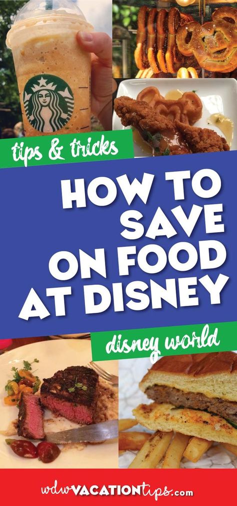 With ever increasing pricing on food at Disney, it’s good to know a few tips and tricks that will save you some cash so you can bring home all those souvenirs you wanted. Here are our top money-saving tips for eating at Disney. #disneysnacks #disneydining Save Money On Food, Disney On A Budget, Save On Foods, Food Budget, Disney World Restaurants, Disney World Food, Disney Snacks, Disney Dining Plan, Money Saving Meals