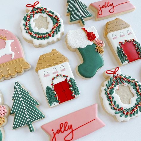 Christmas Cookie Color Palette, Christmas Cutout Cookies, Cookie Board, Christmas Color Palette, Cutout Cookies, Christmas Cutouts, Christmas Mix, Custom Cookie, Christmas Treat