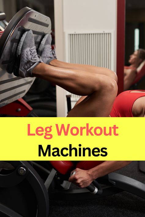 These are the most effective gym exercise machines for legs that will get you the shape you always wanted. Leg Workout On Machine, Leg Machines At Gym Workout Routines, Best Leg Exercises At The Gym, Legs Machine Workout Gym, Leg Extension Machine Workouts, Leg Press Machine Workout, Leg Workout With Machines Gym, Inner Thigh Fat Workout Gym Machine, Inner Thigh Exercises Gym