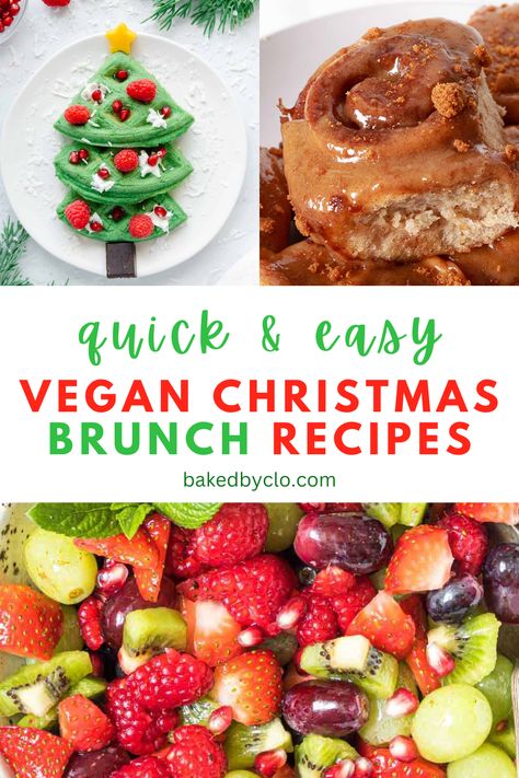 Create holiday magic with these easy vegan Christmas brunch ideas. Savor the flavors of the season with a festive morning spread. Easy Vegan Brunch Recipes, Vegetarian Xmas Recipes, Vegan Christmas Breakfast Ideas, Christmas Vegan Appetizers, Vegan Brunch Ideas For A Crowd, Vegan Christmas Brunch, Easy Vegan Brunch, Vegan Christmas Breakfast, Vegan Brunch Ideas