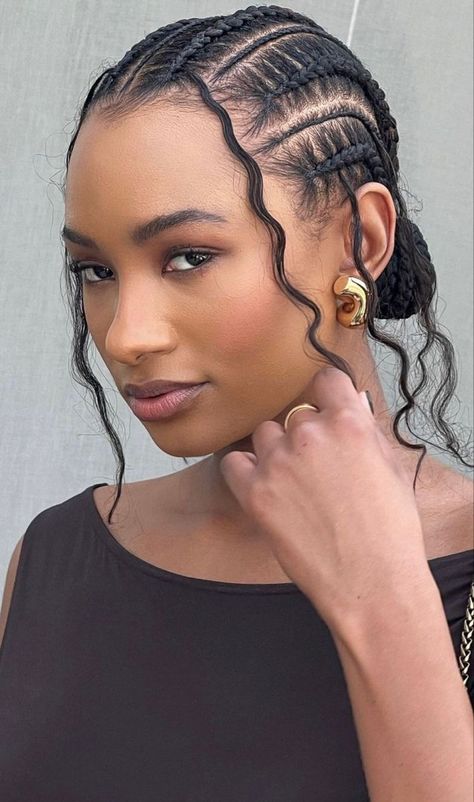 Cornrow Hairstyle, Cornrows Natural Hair, Cornrows Braids For Black Women, Short Box Braids Hairstyles, Protective Hairstyles For Natural Hair, Box Braids Hairstyles For Black Women, Braided Cornrow Hairstyles, Quick Braided Hairstyles, Protective Hairstyles Braids