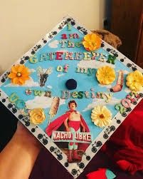 Shrek Graduation Cap, My Fav Movies, Grad Cap Design, College Grad Cap Ideas, Nacho Libre, Grad Hat, Grad Cap Designs, Diy Graduation Cap, Makes Me Laugh