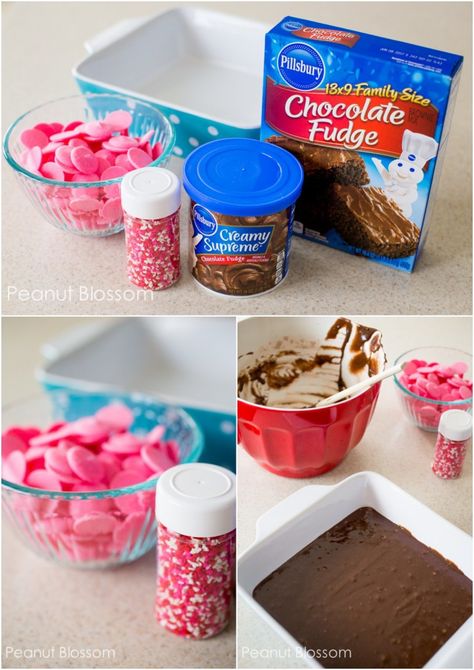 Treats For Teachers, Simple Sweets, 3 Ingredient Brownies, Peanut Blossoms, Easy Brownie, Brownie Pops, Easy Easter Treats, Chocolate Fudge Frosting, Valentine Treat