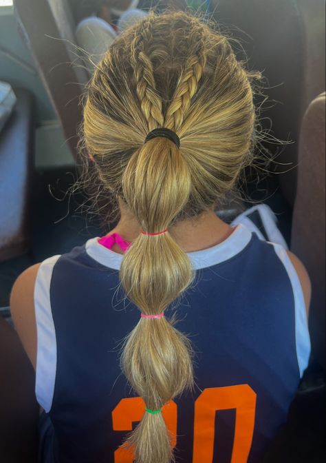 Girls Lacrosse Hairstyles, Lax Hairstyles, Equestrian Hairstyles, Hairstyle Sports, Lacrosse Hairstyles, Red Hair Transformation, Lax Hair, Highschool Hairstyles, Track Hair