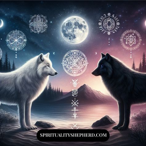 🌕🐺 Discover the enchanting symbolism of wolves in spirituality! 🌙 From ancient mythology to modern interpretations, wolves embody strength, intuition, and guidance as powerful spirit animals. Whether you resonate with the elegant black wolf or the illuminating white wolf, each carries profound messages about balance, community, and self-discovery. 

Ready to explore their secrets? 🐾✨ Dive into the depths of their symbolism and unlock your own spiritual journey today! 

Don't forget to like this post and follow us for more fascinating insights! 💖 #WolvesSymbolism #SpiritualWisdom Black And White Wolves, Spiritual Animals, White Wolves, Wolf Totem, Spiritual Animal, Wolf Spirit Animal, Ancient Mythology, Spirit Animals, Wolf Spirit