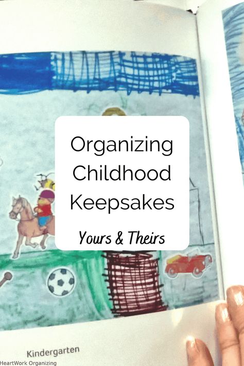 Sooner or later, you're going to run into the emotional task of organizing childhood keepsakes and art, yours or your children's. Someone recently asked their adult friends what childhood keepsakes they still own and treasure. Did they regret not having… Childhood Keepsake Ideas, Apple Notes App, Photo Organization Storage, Keepsake Storage, Childhood Art, Printed Photo, Keepsake Books, Photo Organization, School Photos