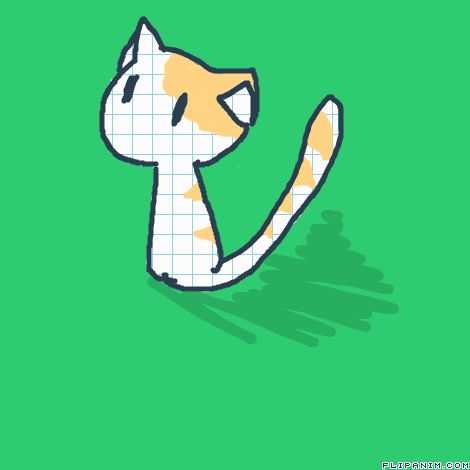 cat by lucia #gif #anim #animation #flipanim #flipbook #drawing #draw Flip Art Animation, Flip A Clip Animation, Printable Flip Book Animation, Animating On Flipaclip, Flip Book Animation, Hate Cats, Giant Cat, Taking Over The World, Flip Book