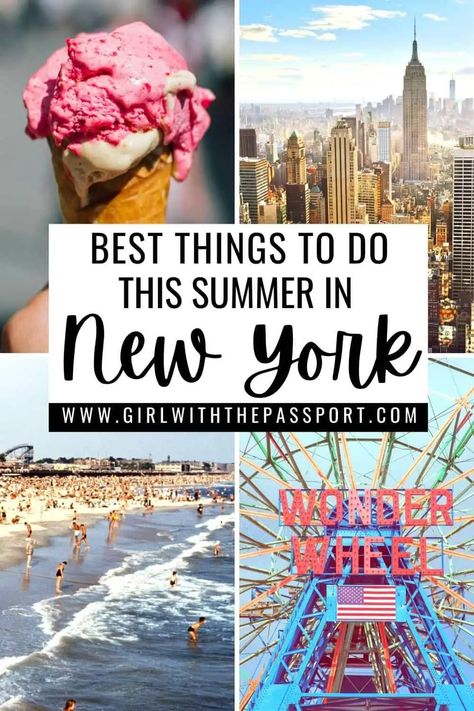 Summer In New York City, Summer In New York, York Things To Do, Nyc Itinerary, Summer In Nyc, Nyc Travel Guide, Things To Do In Nyc, New York City Vacation, New York Vacation