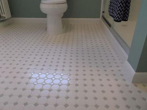 Dot Mosaic with white grout. White Grout, Blue Bathroom Tile, Shower Backsplash, New Bathroom Ideas, Ceramic Mosaic, Best Floor Tiles, Ceramic Mosaic Tile, Master Bath Remodel, Bathroom Redo