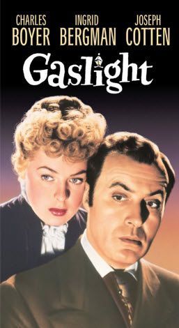 'Gaslight',1944 -Was in its time; first a play by Patrick Hamilton & next a psychological thriller of significant influence. Since the work was directed by George Cukor, one expects fine performances, & the film delivers several of these. Gaslight is atmospheric, well-acted, & beautifully photographed. Cukor delves into Hitchcock territory as not-so innocent people grow progressively creepier, & the film is well-paced with each successive scene driving Paula over the edge  increasing her terror. Gaslight Movie, Gaslight 1944, What Is Gaslighting, Noir Movie, Black And White Movie, Ingrid Bergman, Classic Movie Posters, Movie Buff, Movie Posters Vintage