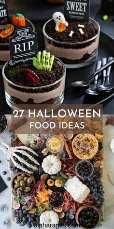 Halloween Party Food Ideas, Dessert Halloween, Kids Halloween Food, Halloween Food Ideas, Halloween Party Food, Dulces Halloween, Easy Halloween Party, Halloween Fest, Spooky Food