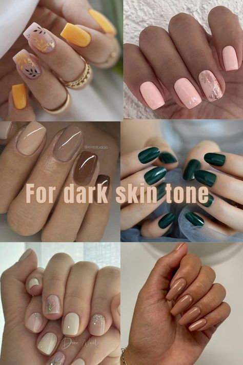 Nail Polish For Dark Skin Tone, Nail Polish For Dark Skin, Dusky Skin, Nail Paints, Plain Nails, Colors For Dark Skin, Spring Nail Designs, Latest Nail Art, Nail Fashion