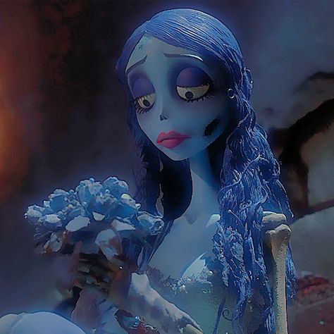 Agni Kai, Corpse Bride, Blue Hair, A Woman, I Love, Makeup, Flowers, Hair, Blue