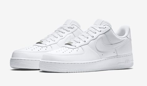 The History of the White on White Air Force 1, Nike's Perfect Sneaker | Complex Zapatillas Nike Air Force, Tenis Air Force, King Shoes, Air Force Shoes, White Air Force 1, White Air Forces, Nike Shoes Air Force, Nike Air Force 1 Mid, Tennis Shoes Outfit