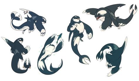 Orca Monsters, Whale Shark Character Design, Shark Creature Design, Dolphin Fursona, Orca Characters, Octopus Fursona, Orca Characters Design, Orca Oc Human, Orca Humanoid